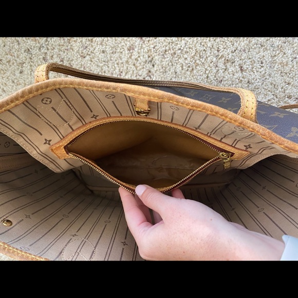 USED Authentic Louis Vuitton Neverfull MM - Picture 7 of 12
